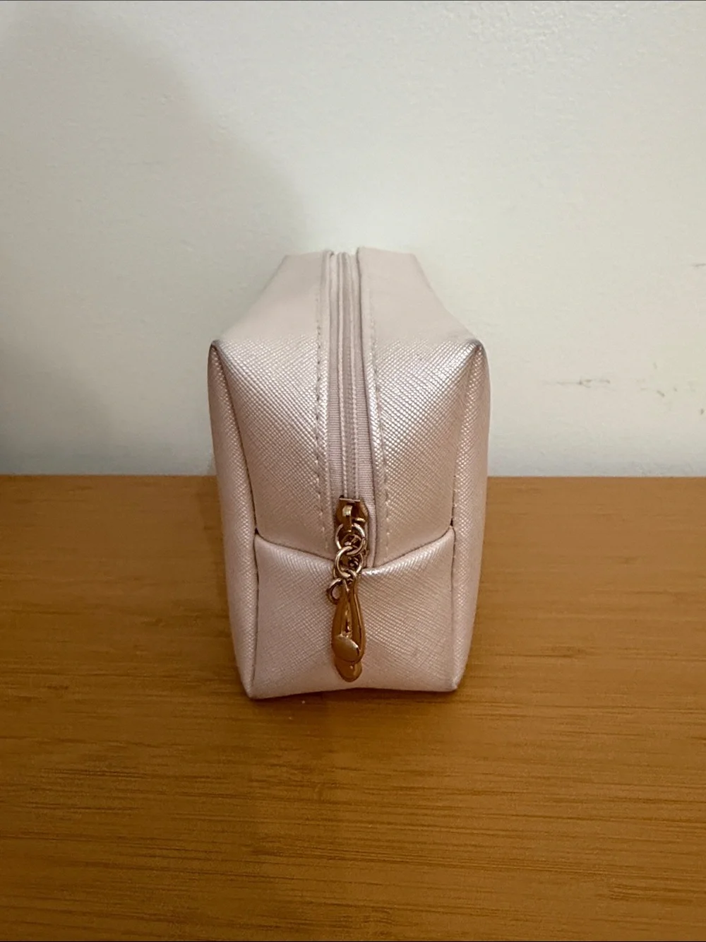 Light Pink Pouch Travel Makeup Bag Multipurpose Cosmetic